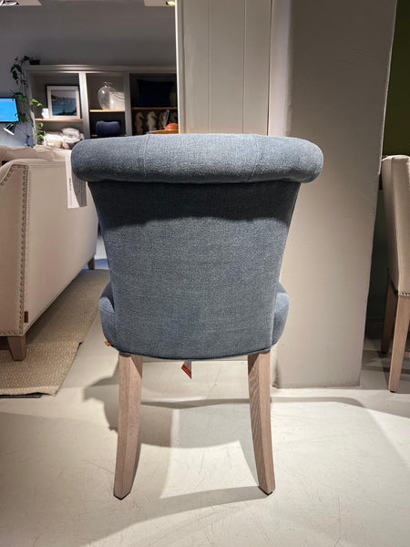 Calverston Dining Chair - Chloe Denim - Pale Oak Legs