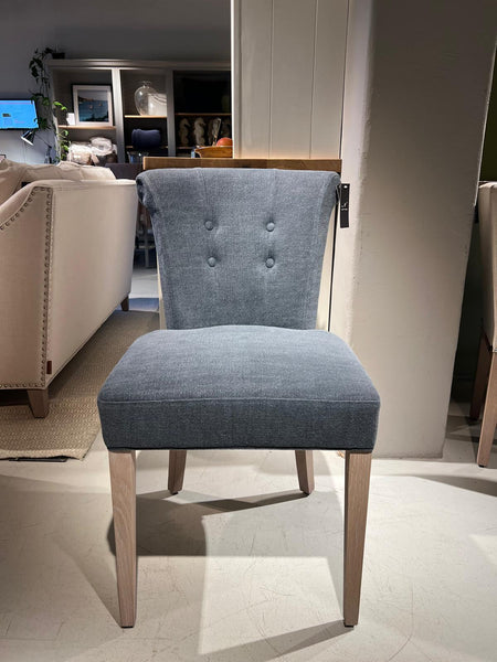 Calverston Dining Chair - Chloe Denim - Pale Oak Legs