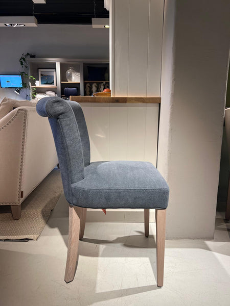 Calverston Dining Chair - Chloe Denim - Pale Oak Legs