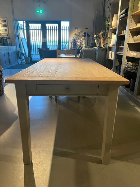 Moreton 6 Seater Dining Table, Painted- Driftwood