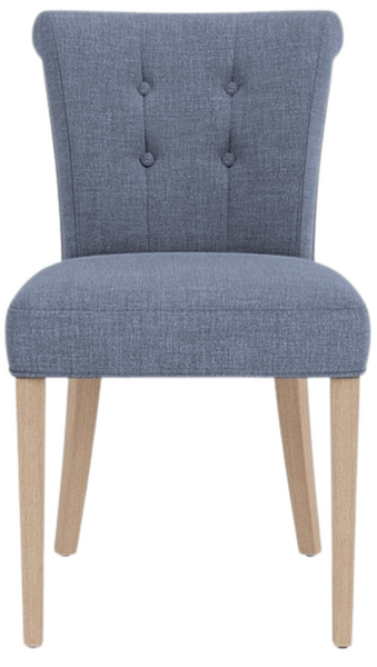 Calverston Dining Chair - Chloe Denim - Pale Oak Legs