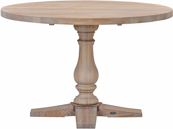 Balmoral 4 Seater Round Dining Table, Seasoned Oak