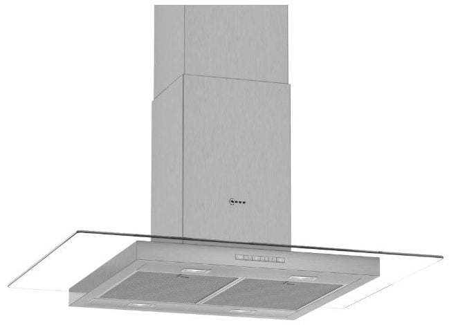 Neff Island Cooker Hood 90cm, Clear Glass- I95GBE2N0B