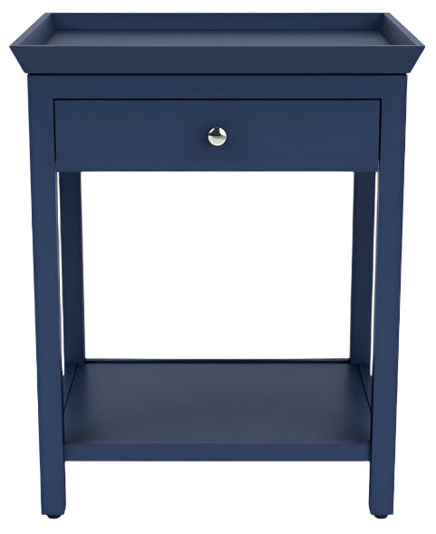 Aldwych 52 Rectangular Tall Side Table - Navy