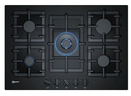 Neff Gas Hob Tempered Glass, Black- T27CS59S0