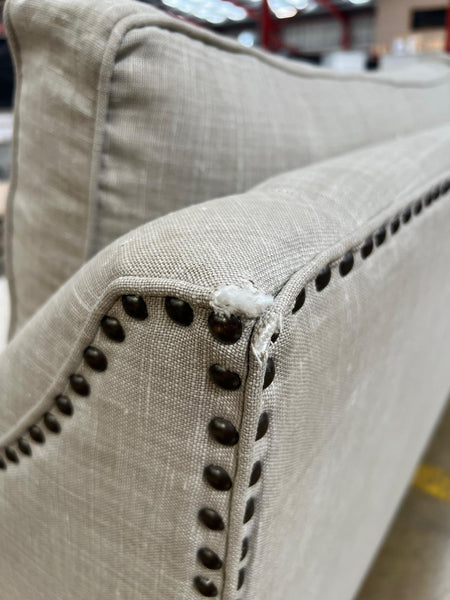 Eva Sofa Large - Harry Sand - Vintage Oak Legs