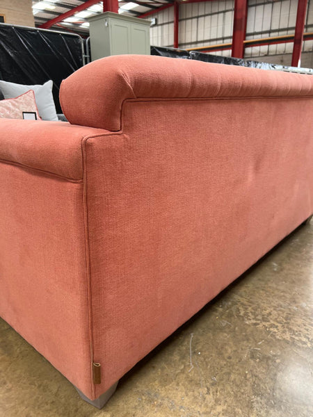 Lottie Sofa Medium - Linara Rhubarb - Pale Oak Legs