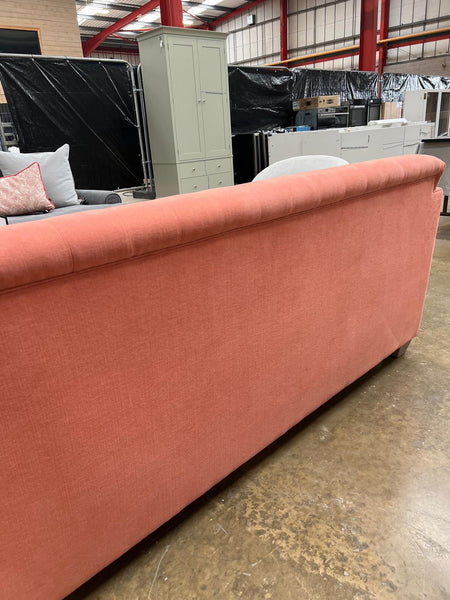 Lottie Sofa Medium - Linara Rhubarb - Pale Oak Legs