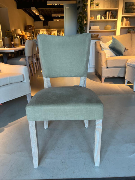 Mowbray Dining Chair - Linara Moss - Pale Oak