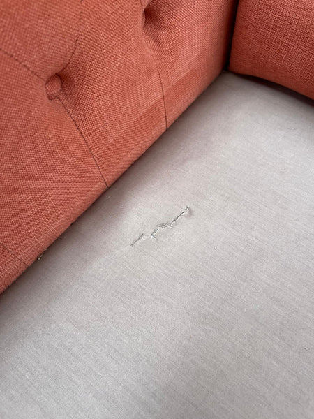 Lottie Sofa Medium - Linara Rhubarb - Pale Oak Legs