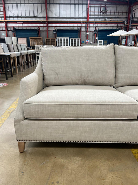 Eva Sofa Large - Harry Sand - Vintage Oak Legs