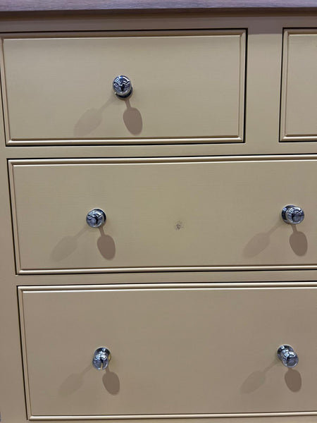 Chichester 5ft Glazed Rack Grand Dresser - Saffron- No Cornice