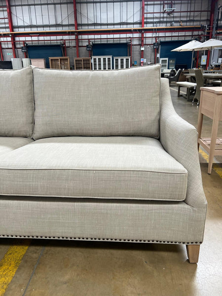 Eva Sofa Large - Harry Sand - Vintage Oak Legs
