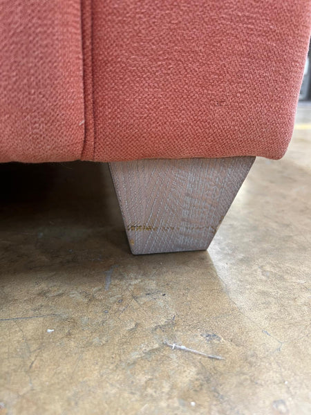 Lottie Sofa Medium - Linara Rhubarb - Pale Oak Legs