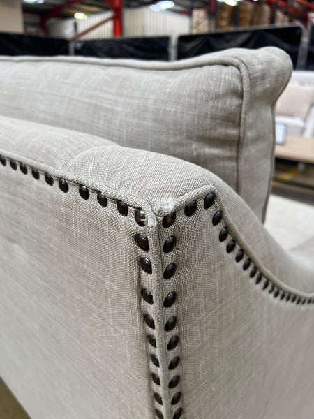 Eva Sofa Large - Harry Sand - Vintage Oak Legs