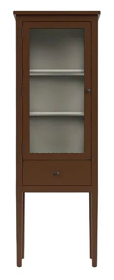 Portobello Cabinet - Left Hand - Saddle Exterior and Orkney White Interior