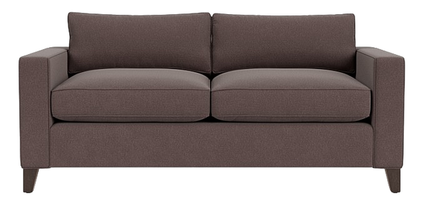 Shoreditch Sofa Large - Linara Dark Fig - Darkened Oak