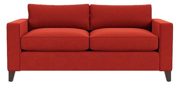 Shoreditch Sofa Large - Linara Paprika - Darkened Oak