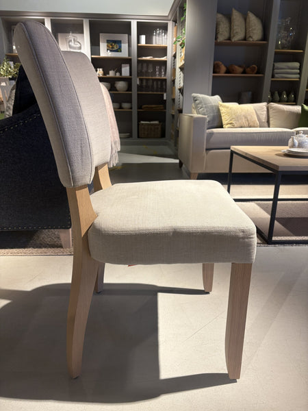 Mowbray Dining Chair - Linara Cobble - Vintage Oak