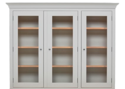 Suffolk 5ft Contemporary Glazed Dresser TOP ONLY- Silver Birch- No Lighting