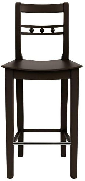 Suffolk High Back Bar Stool - Walnut