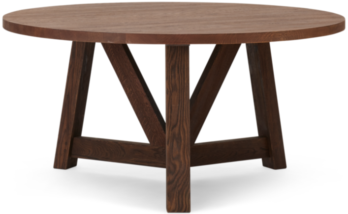 Arundel 150cm (8 Seater) Round Dining Table, Darkened Oak