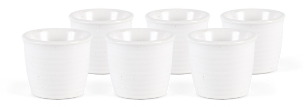 Lowther Egg Cups, Set of 6 - Off White